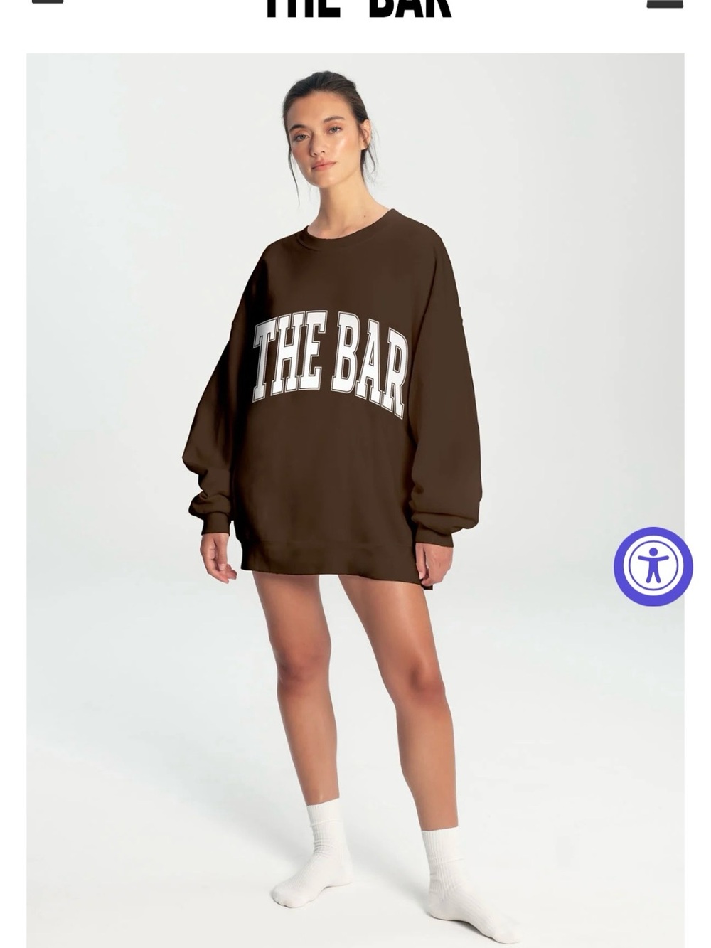 The Bar Varisty Crewneck